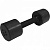 гантель обрезиненная с обрезиненной ручкой mb barbell, чёрная, 4 кг