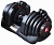 регулируемая гантель optima fitness, 40кг